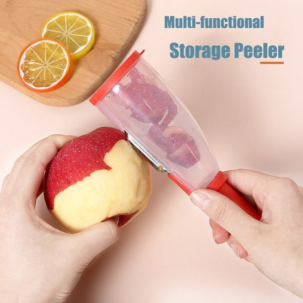 Storage Peeler With Trash Can Fruit Vegetable Peeler (AIJ)
