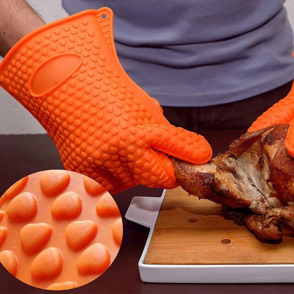 1 PC Heat Resistant Microwave Oven Silicone Glove (BFJ)