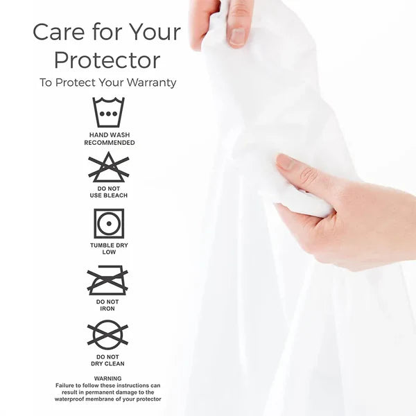 Soft Cotton Quilted 100% Waterproof Mattress Topper With Elastic Corners