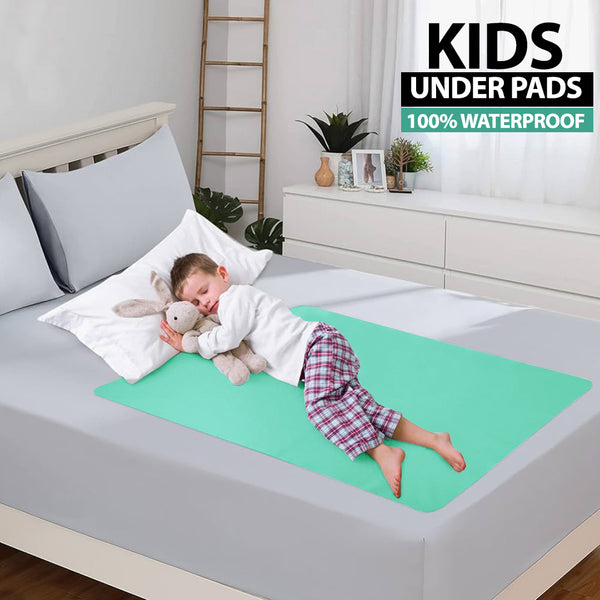 Ultra Soft 100% Waterproof Under Pad For Kids And Adults Green Color