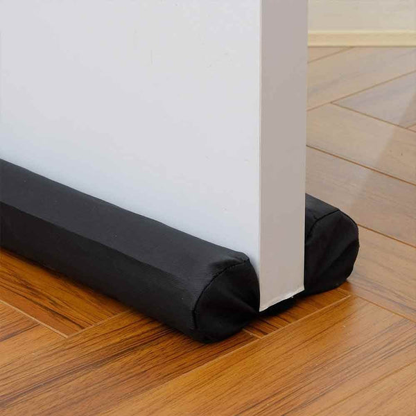 Door Draft & Dust Stopper / Double Sided Door Bottom Insulator In Black Color