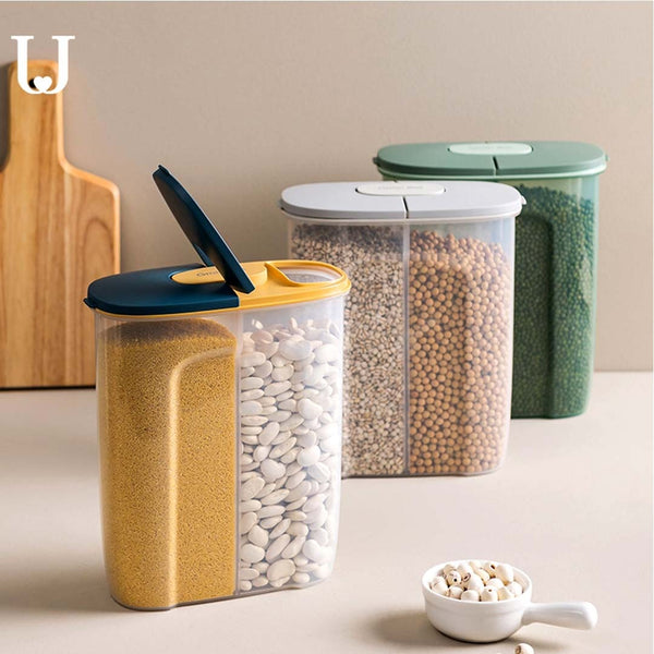 Transparent Storage Box / Sealed Cans Storage Food Storage-Airtight Container Leak Proof with Locking Kitchen Organizer for Multi-Grain Cereal and Dry Food Storage (DHE)