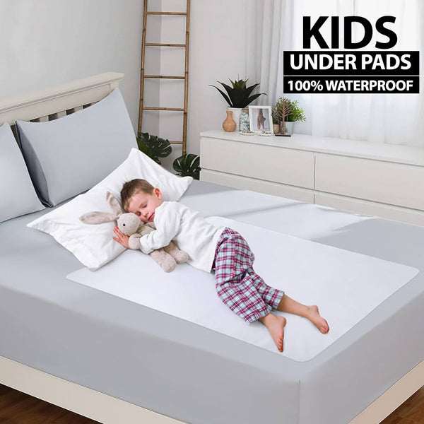 Waterproof High Living Under Pad For kids And Adults White Color