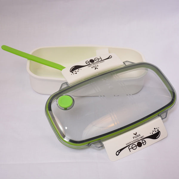 Tedemei Plastic Lunch Box with White Spoon – Multi Color