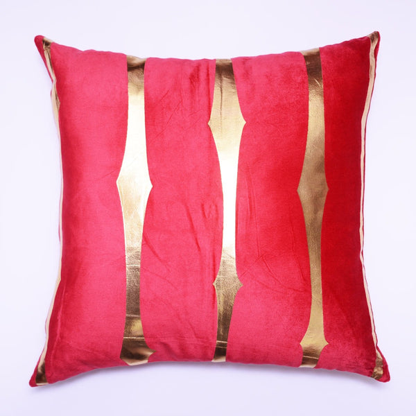 Luxury Foil print Valvet Cushions Cover 16″ x 16″(mehroon) 1040320