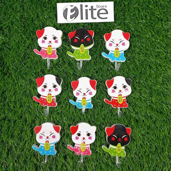 Adhesive Wall Stick Hook In Cute Cat Style (ACE)
