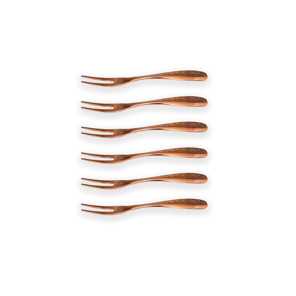 Private: 6-Pc’s Fruit forks Set in copper color for Home and Kitchen