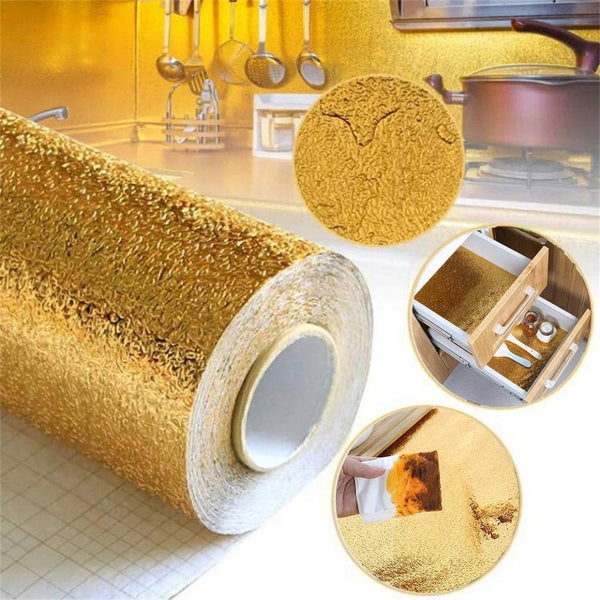 Aluminium Foil Sheet / Adhesive Anti-Mold & Heat Resistant Oil Proof Foil Sticker