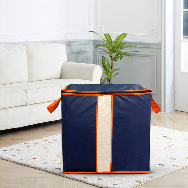 100 GSM Non-Woven Storage Bags In Blue Color