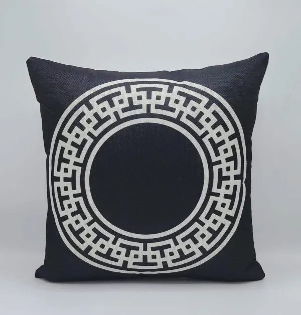 Decorative Digital Print Jute Cushions Cover 16" x 16" 1040242