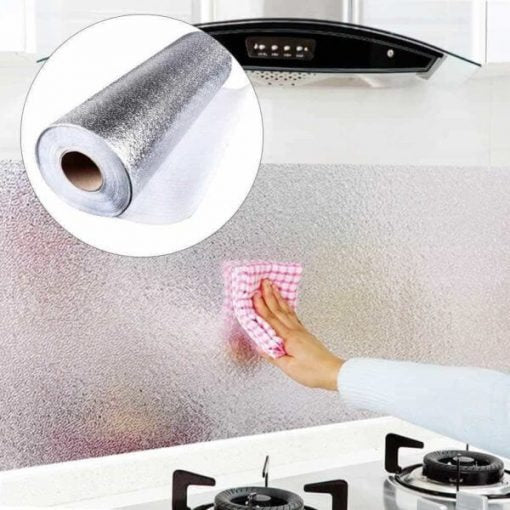 Aluminium Foil Sheet / Adhesive Anti-Mold & Heat Resistant Oil Proof Foil Sticker